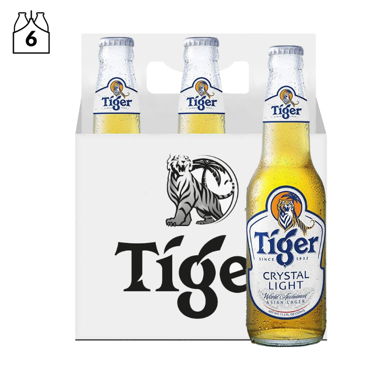 Tiger Crystal Light (330ml / 6 Guzzle