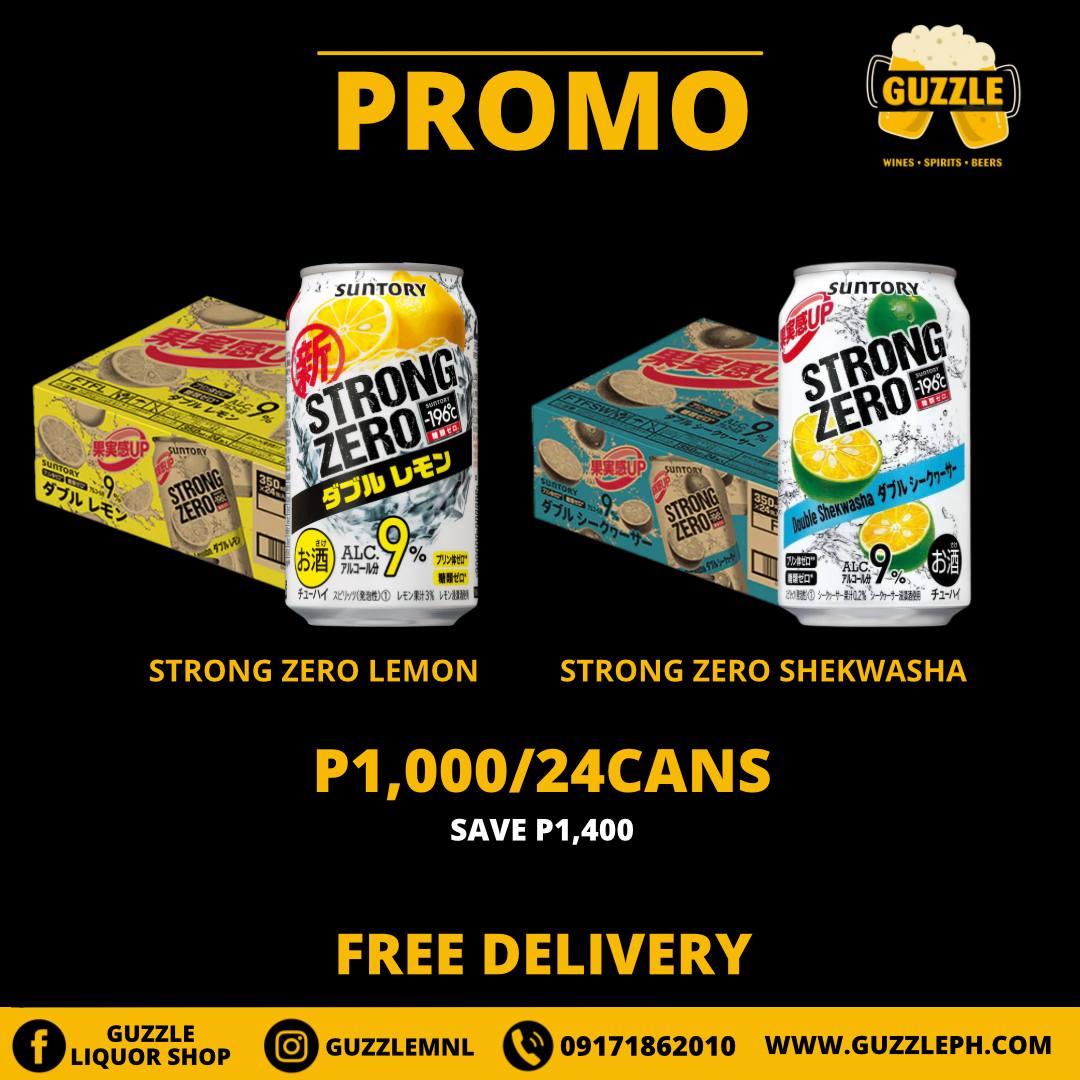 1 case Strong Zero Lemon promo