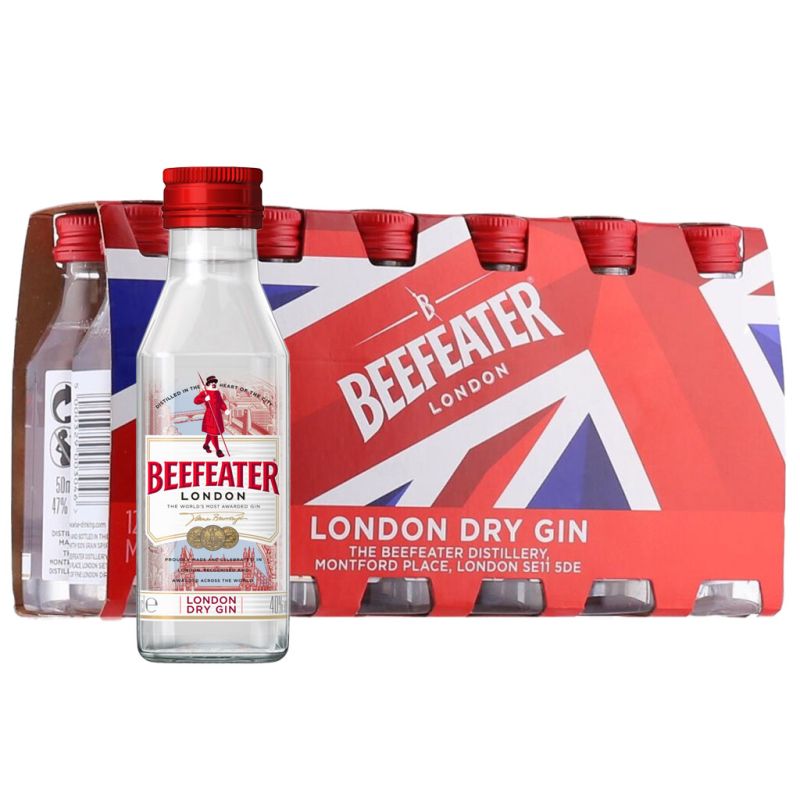 Beefeater London Dry Gin minis (12 x 50ml)