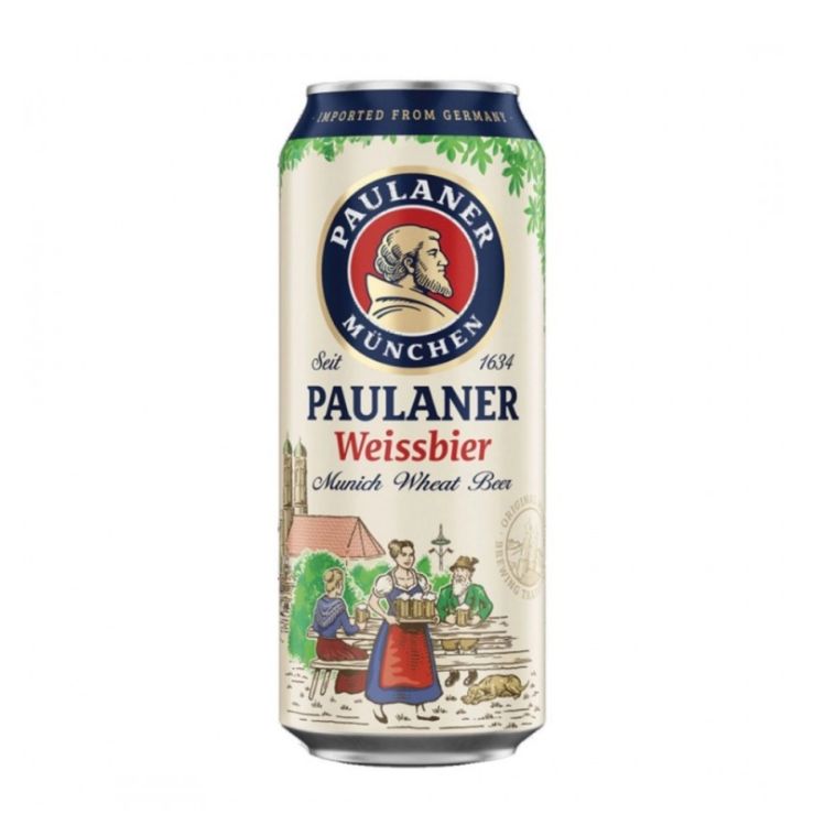 Paulaner Hefe Weissbier in can (24 x 500ml)