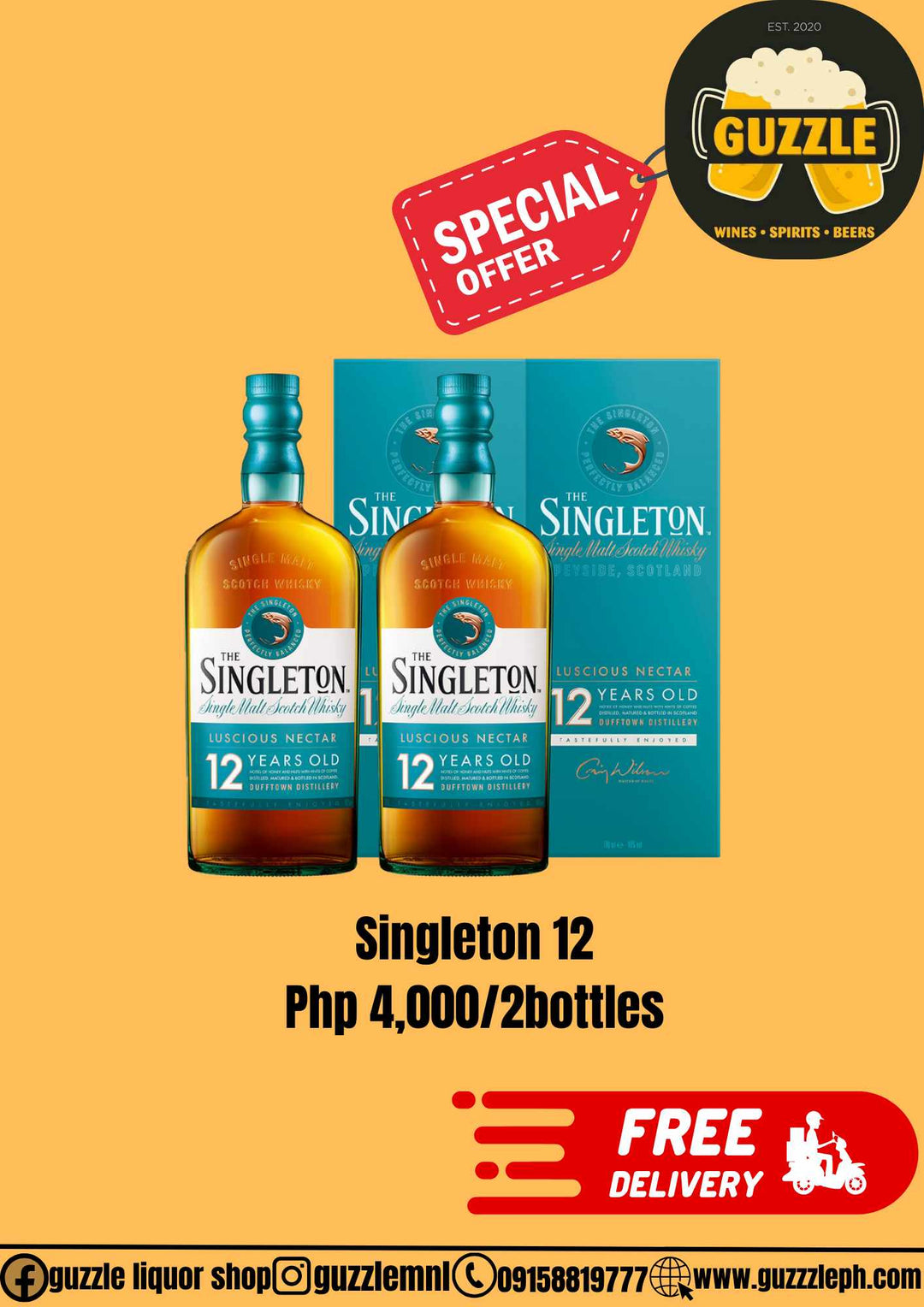 Promo Singleton 12 2 Bottles