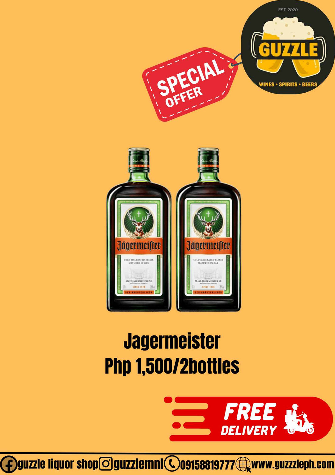 Promo Jagermeister 2 Bottles