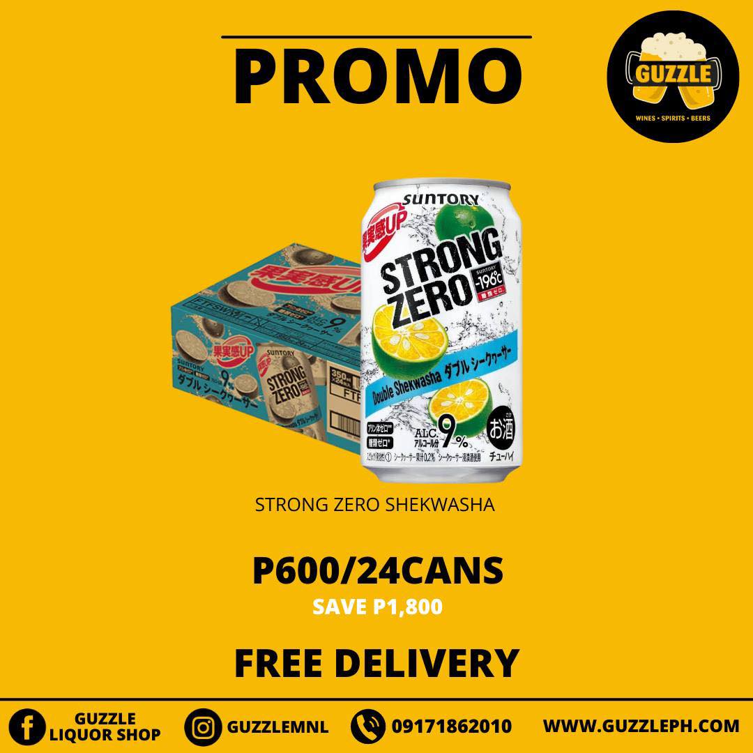 1 case Strong Zero Shekwasha promo