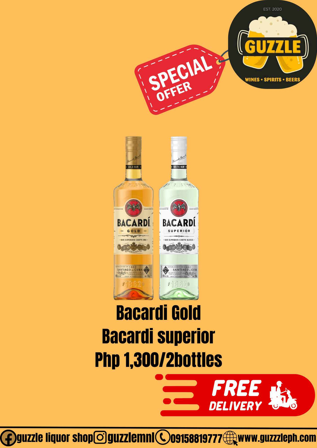 Promo Bacardi 2 Bottles