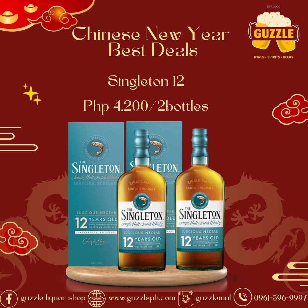 CNY Promo Singleton 12 Years 2 bottles