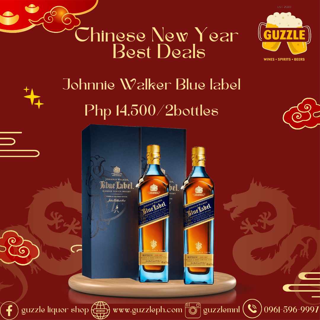 CNY Promo Blue Label 2 bottles