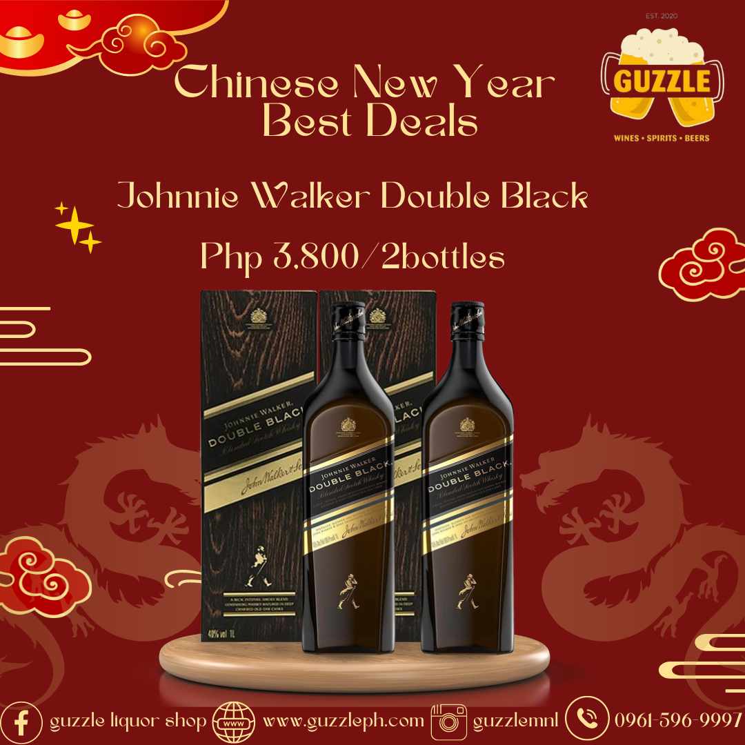 CNY Promo JW Double Black 2 bottles