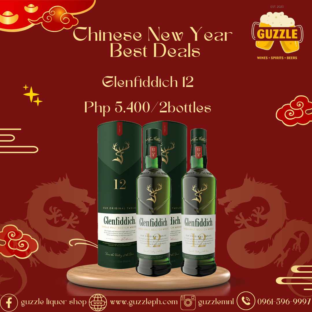 CNY Promo Glenfiddich 12 2bottles