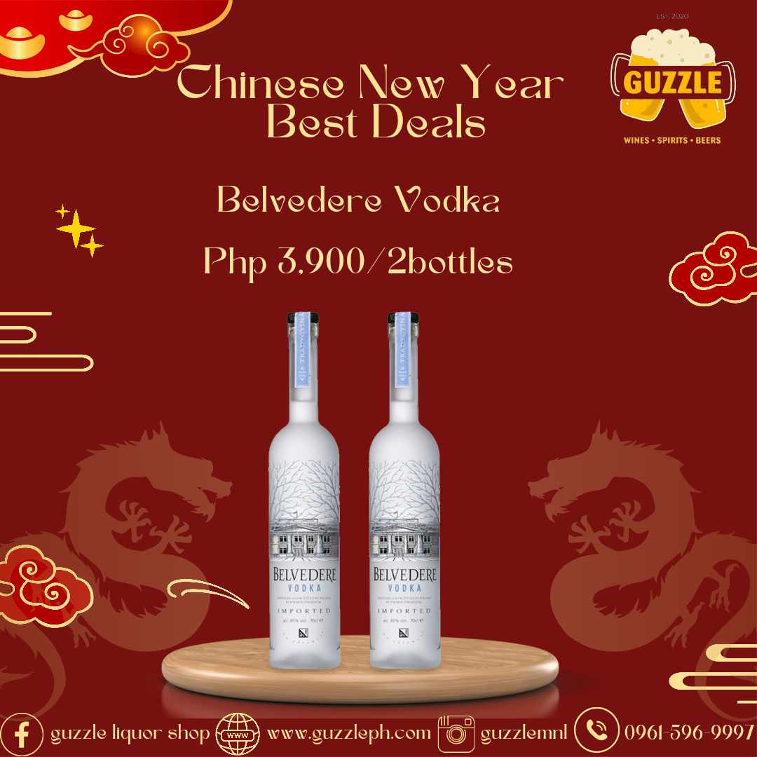 CNY Promo Belvedere 2 bottles