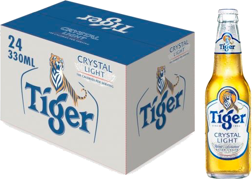 Tiger Crystal Light (330ml / 24 bottles)